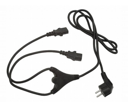 Kabel komputerowy GEMBIRD KABEL ZASILAJACY 2M (2 ZASILACZE) PC-186-ML6